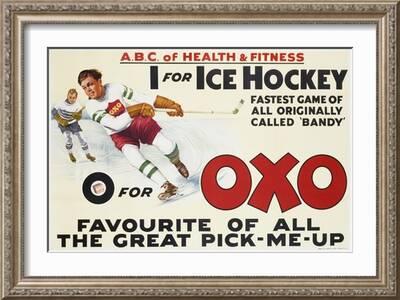 Vintage advertising Reproduction poster Oxo Just Right Wall art.