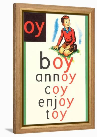 OY in Boy-null-Framed Stretched Canvas