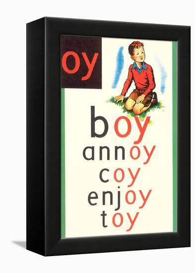 OY in Boy-null-Framed Stretched Canvas