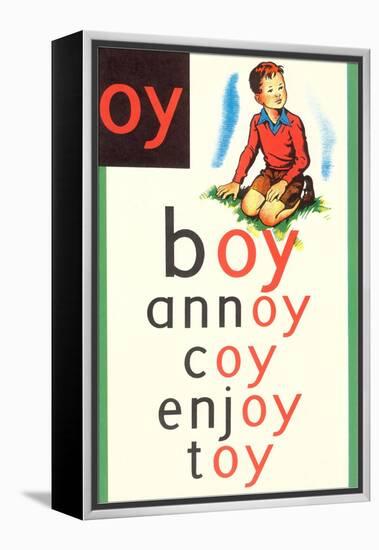 OY in Boy-null-Framed Stretched Canvas