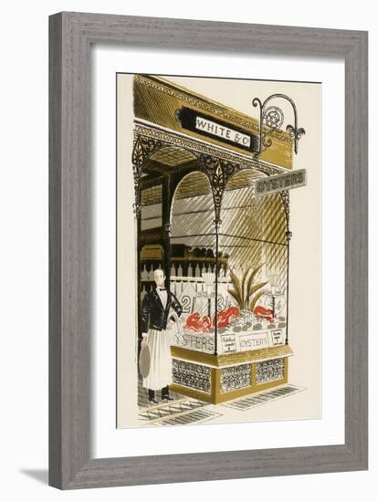 Oyster Bar, C.1938-Eric Ravilious-Framed Giclee Print