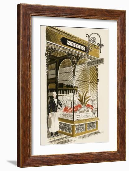 Oyster Bar, C.1938-Eric Ravilious-Framed Giclee Print