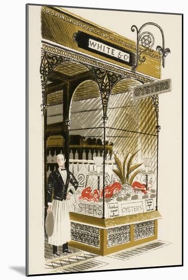 Oyster Bar, C.1938-Eric Ravilious-Mounted Giclee Print