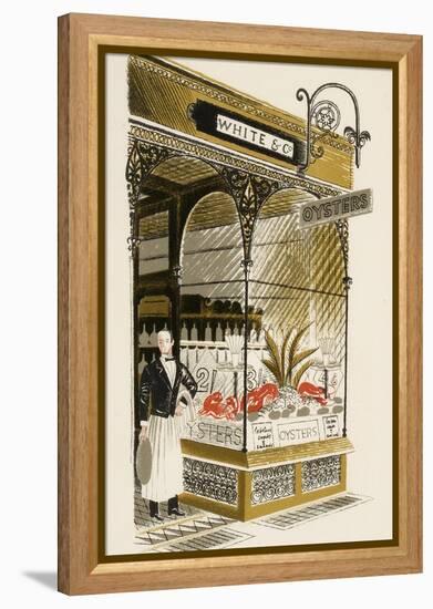 Oyster Bar, C.1938-Eric Ravilious-Framed Premier Image Canvas