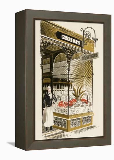 Oyster Bar, C.1938-Eric Ravilious-Framed Premier Image Canvas