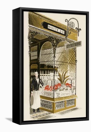 Oyster Bar, C.1938-Eric Ravilious-Framed Premier Image Canvas