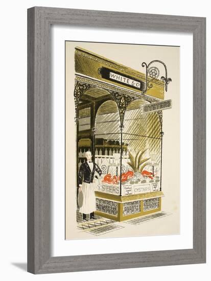 Oyster Bar-Eric Ravilious-Framed Giclee Print