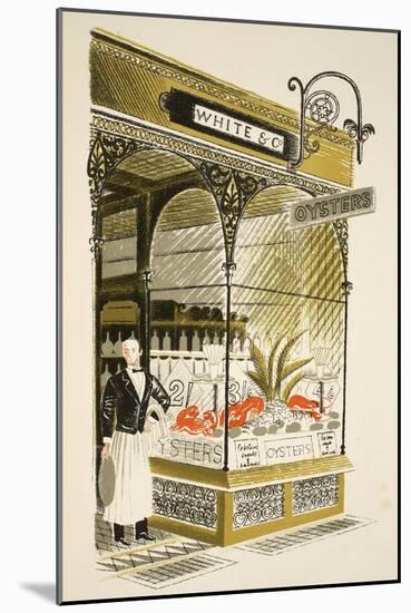 Oyster Bar-Eric Ravilious-Mounted Giclee Print