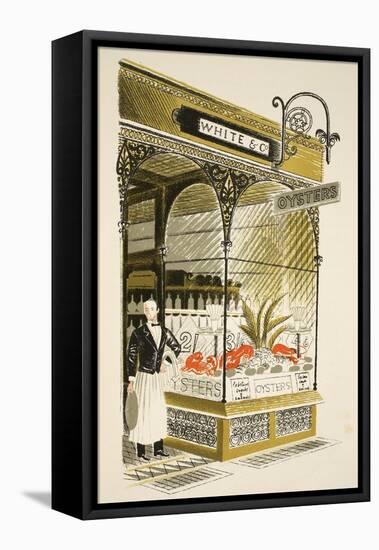 Oyster Bar-Eric Ravilious-Framed Premier Image Canvas