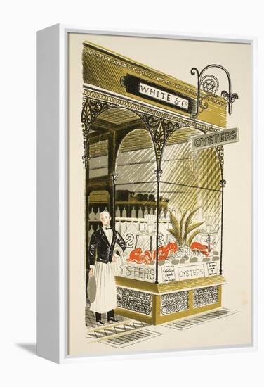 Oyster Bar-Eric Ravilious-Framed Premier Image Canvas