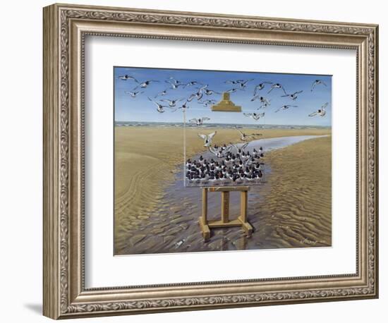 Oyster Catchers-Harro Maass-Framed Giclee Print