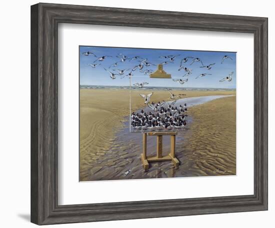 Oyster Catchers-Harro Maass-Framed Giclee Print