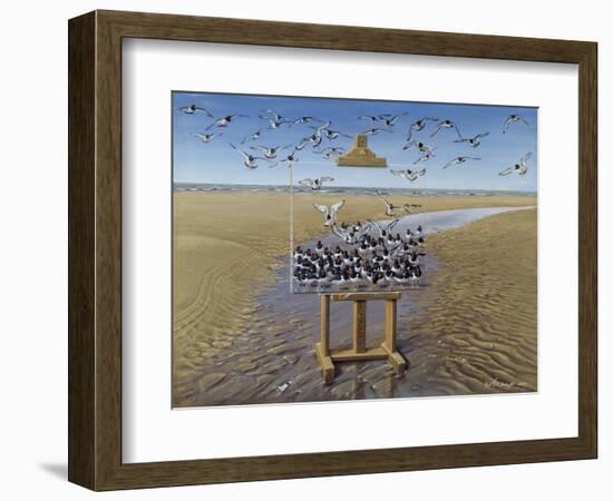 Oyster Catchers-Harro Maass-Framed Giclee Print