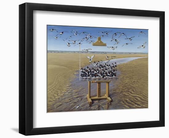 Oyster Catchers-Harro Maass-Framed Giclee Print