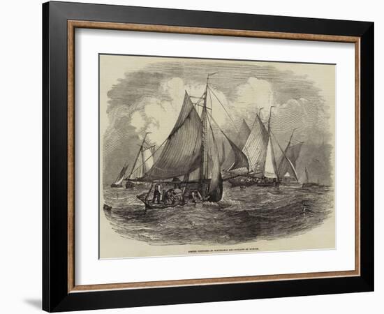 Oyster Dredging in Whitstable Bay-null-Framed Giclee Print