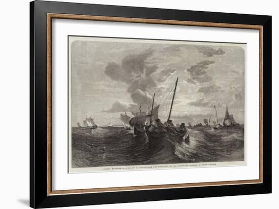 Oyster Dredging-Edward Duncan-Framed Giclee Print