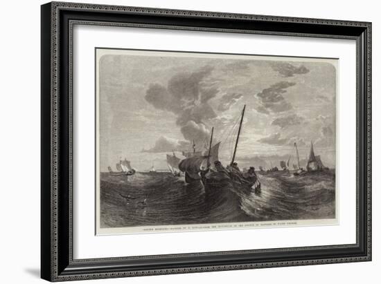 Oyster Dredging-Edward Duncan-Framed Giclee Print