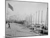 Oyster Luggers at the Levee, New Orleans-null-Mounted Photo