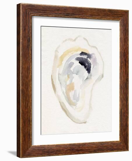 Oyster Shell Watercolor I-Victoria Barnes-Framed Art Print