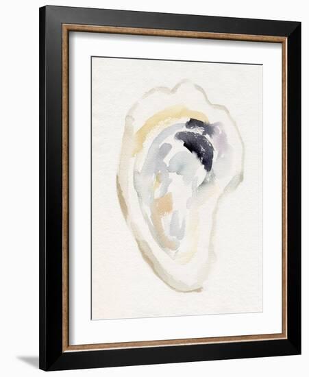 Oyster Shell Watercolor I-Victoria Barnes-Framed Art Print