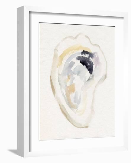 Oyster Shell Watercolor I-Victoria Barnes-Framed Art Print