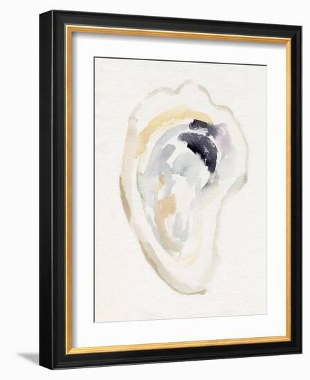Oyster Shell Watercolor I-Victoria Barnes-Framed Art Print