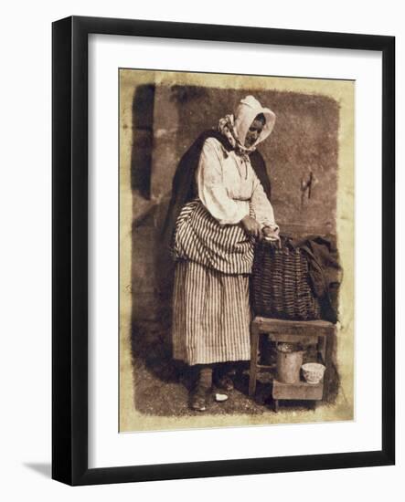 Oyster Woman, 1843-47-David Octavius Hill-Framed Giclee Print