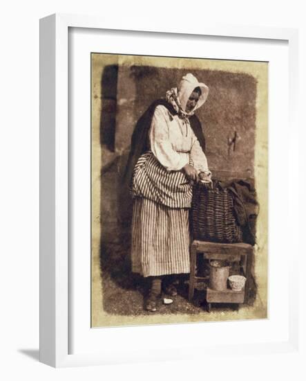 Oyster Woman, 1843-47-David Octavius Hill-Framed Giclee Print