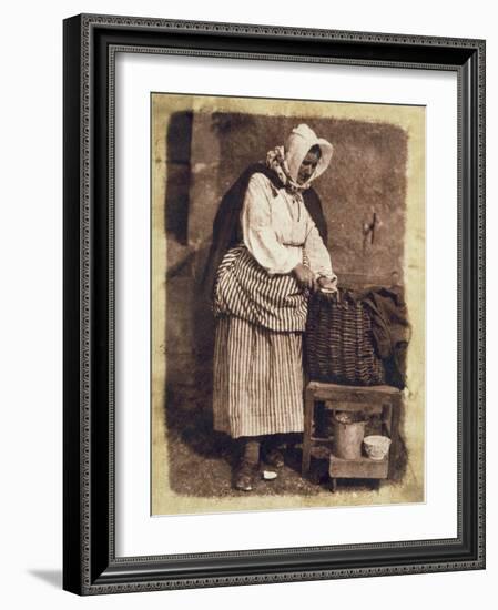 Oyster Woman, 1843-47-David Octavius Hill-Framed Giclee Print