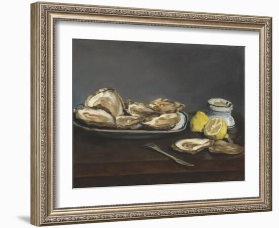 Oysters, 1862-Edouard Manet-Framed Giclee Print