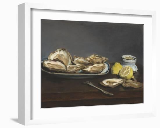 Oysters, 1862-Edouard Manet-Framed Giclee Print