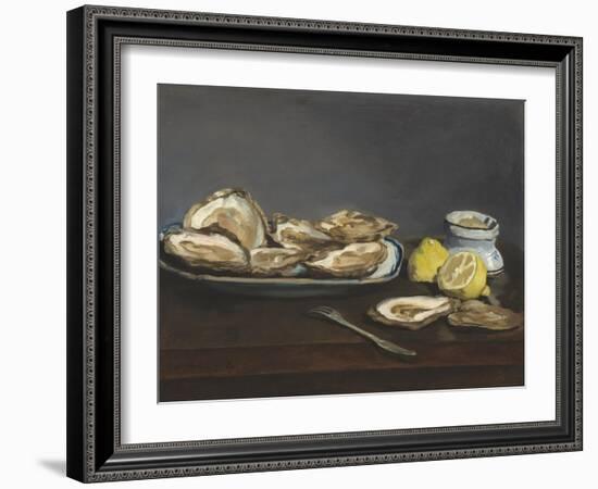 Oysters, 1862-Edouard Manet-Framed Giclee Print