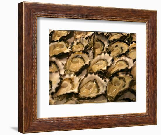 Oysters at Sydney Fish Market, Sydney, Australia-David Wall-Framed Photographic Print