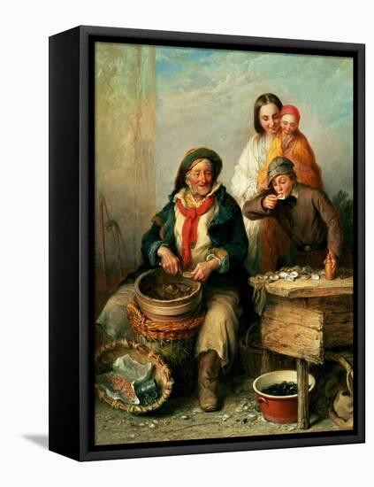 Oysters, Young Sir?-Henry Perlee Parker-Framed Premier Image Canvas