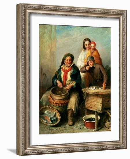 Oysters, Young Sir?-Henry Perlee Parker-Framed Giclee Print