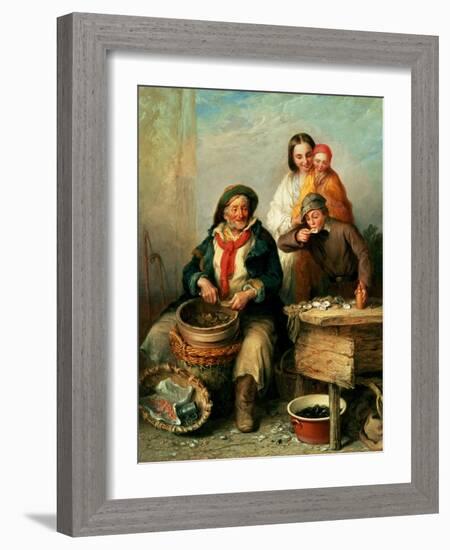 Oysters, Young Sir?-Henry Perlee Parker-Framed Giclee Print