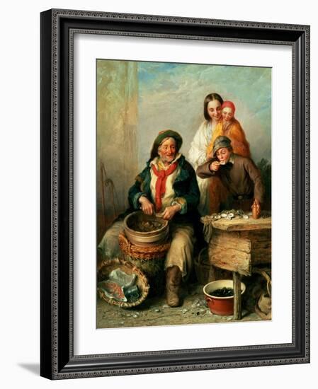 Oysters, Young Sir?-Henry Perlee Parker-Framed Giclee Print