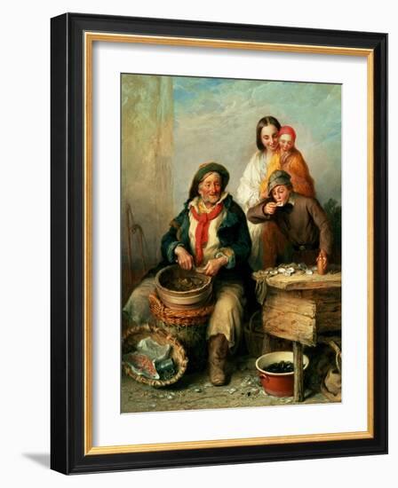 Oysters, Young Sir?-Henry Perlee Parker-Framed Giclee Print