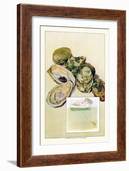 Oysters-null-Framed Art Print