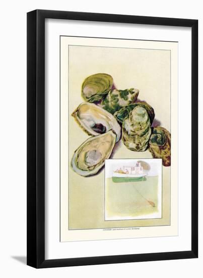 Oysters-null-Framed Art Print