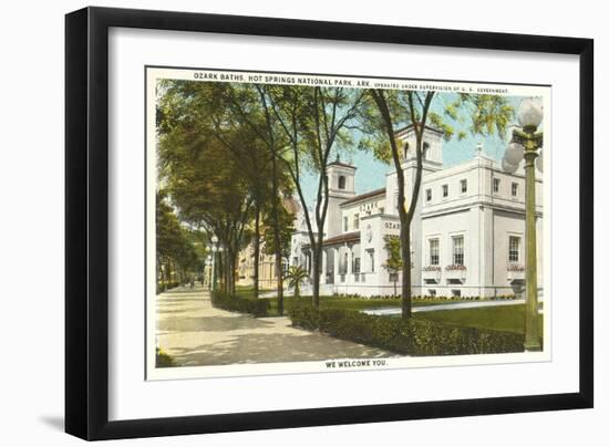 Ozark Baths, Hot Springs, Arkansas-null-Framed Art Print