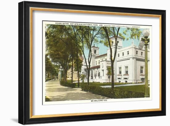 Ozark Baths, Hot Springs, Arkansas-null-Framed Art Print