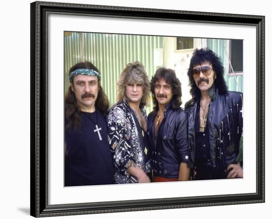 Ozzy Osbourne and Members of Heavy Metal Rock Group, Black Sabbath-Ann Clifford-Framed Premium Photographic Print