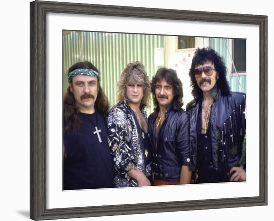 Ozzy Osbourne and Members of Heavy Metal Rock Group, Black Sabbath-Ann Clifford-Framed Premium Photographic Print