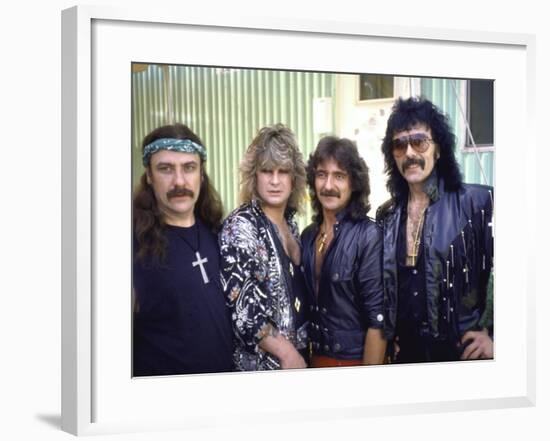 Ozzy Osbourne and Members of Heavy Metal Rock Group, Black Sabbath-Ann Clifford-Framed Premium Photographic Print