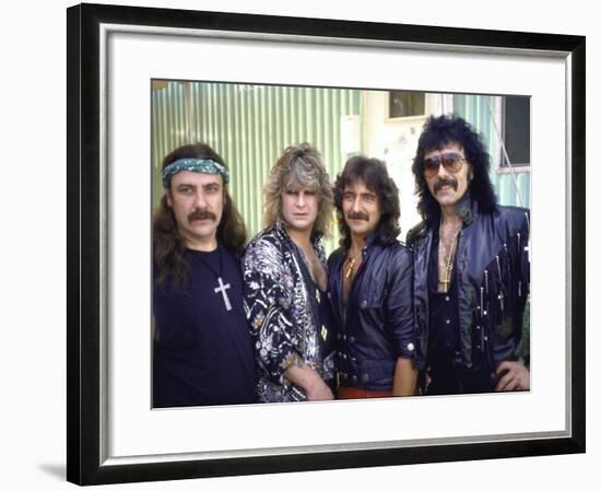 Ozzy Osbourne and Members of Heavy Metal Rock Group, Black Sabbath-Ann Clifford-Framed Premium Photographic Print