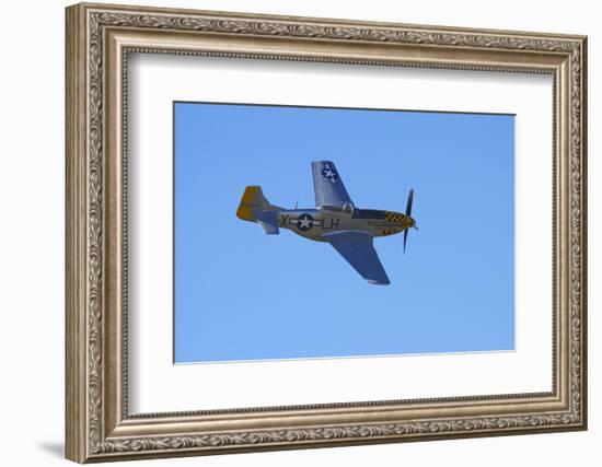 P-51 Mustang, American Fighter Plane, War Plane-David Wall-Framed Photographic Print