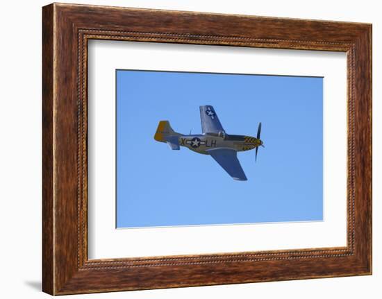 P-51 Mustang, American Fighter Plane, War Plane-David Wall-Framed Photographic Print