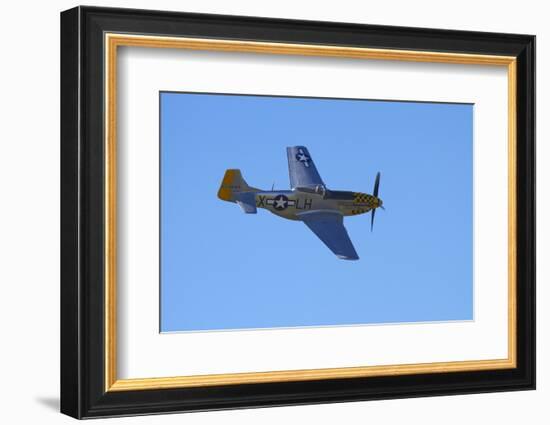 P-51 Mustang, American Fighter Plane, War Plane-David Wall-Framed Photographic Print