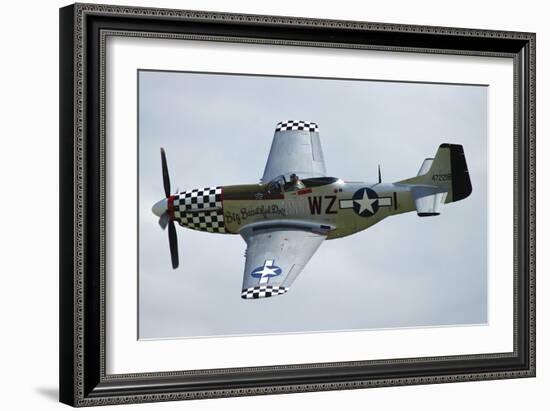 P-51D Mustang in World War Ii United States Army Air Corps Colors-Stocktrek Images-Framed Photographic Print